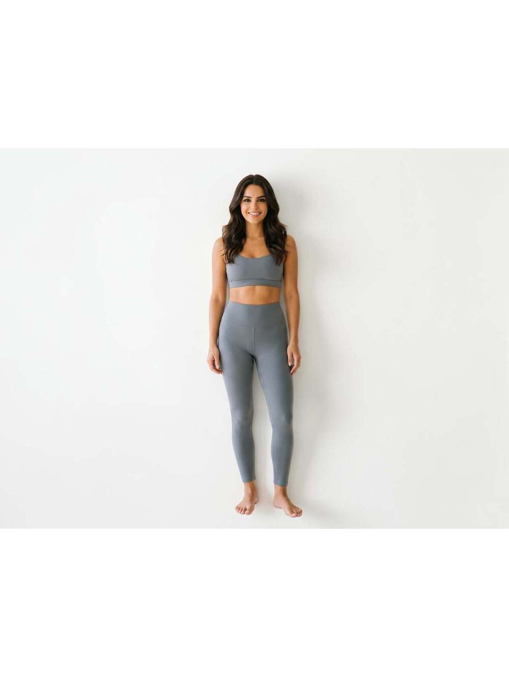 Alo Yoga 7/8 High-Waist Airlift Legging Steel Grey Size M NWT